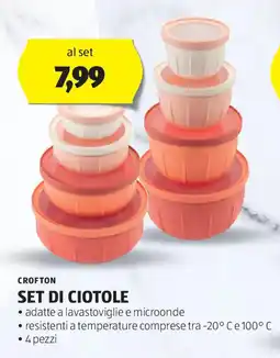 ALDI Crofton set di ciotole offerta