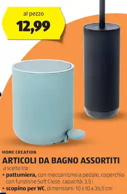 ALDI Home creation articoli da bagno assortiti offerta