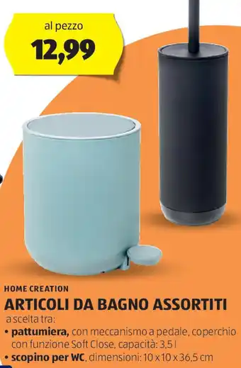 ALDI Home creation articoli da bagno assortiti offerta