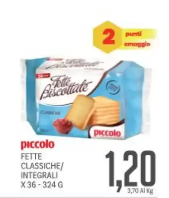 Supermercati Piccolo Piccolo fette classiche/ integrali offerta