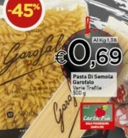 Crai Pasta di semola offerta