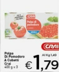Crai Pomodori pelati offerta