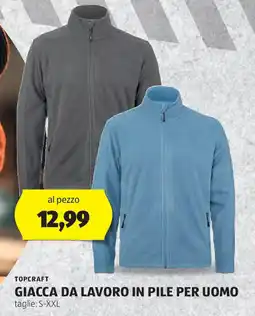 ALDI Topcraft giacca da lavoro in pile per uomo offerta