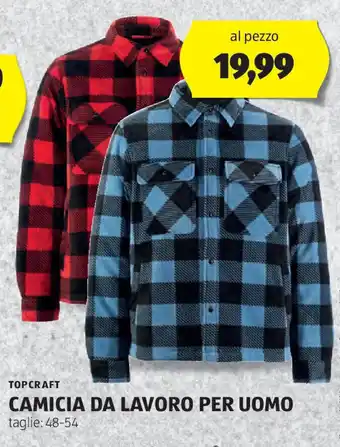 ALDI Topcraft camicia da lavoro per uomo offerta