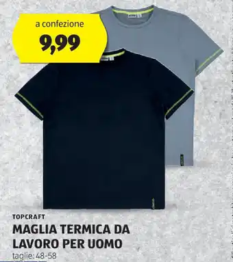 ALDI Topcraft maglia termica da lavoro per uomo offerta