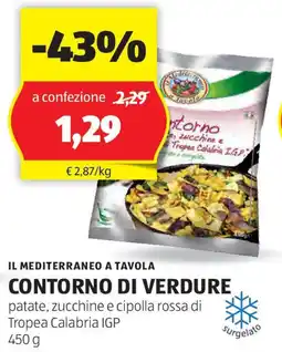 ALDI Il mediterraneo a tavola contorno di verdure offerta