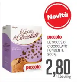 Supermercati Piccolo Piccolo le gocce di cioccolato fondente offerta