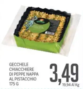 Supermercati Piccolo Gecchele chiacchiere di peppe nappa al pistacchio offerta