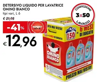 Bennet Detersivo liquido per lavatrice OMINO BIANCO offerta