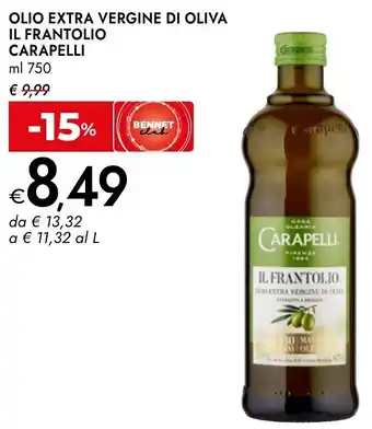 Bennet Olio extra vergine di oliva il frantolio CARAPELLI offerta