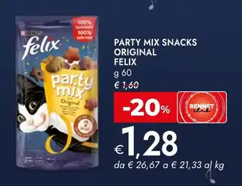 Bennet Party mix snacks original FELIX offerta