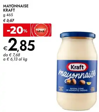 Bennet Mayonnaise KRAFT offerta