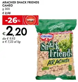 Bennet Arachidi snack friends CAMEO offerta