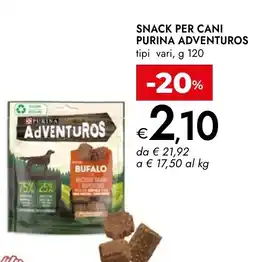 Bennet Snack per cani purina adventuros offerta