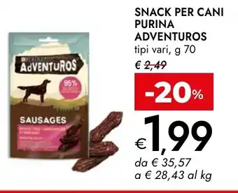 Bennet Snack per cani purina adventuros offerta