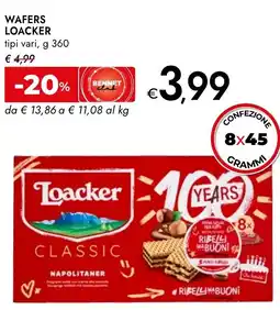 Bennet Wafers LOACKER offerta