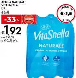 Bennet Acqua naturale VITASNELLA offerta