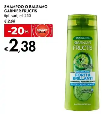 Bennet Shampoo o balsamo GARNIER FRUCTIS offerta