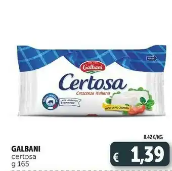 Deco Supermercati Certosa crescenza 165 g(ml) offerta