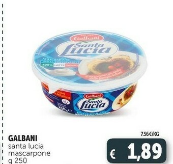 Deco Supermercati Mascarpone santa lucia 250 g(ml) offerta