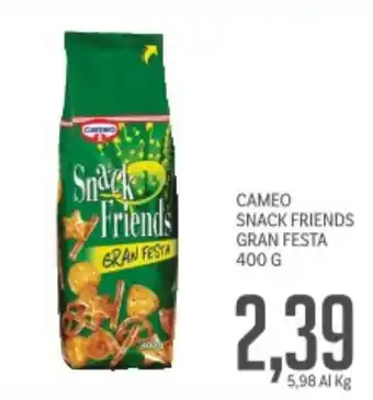 Supermercati Piccolo Cameo snack friends gran festa offerta