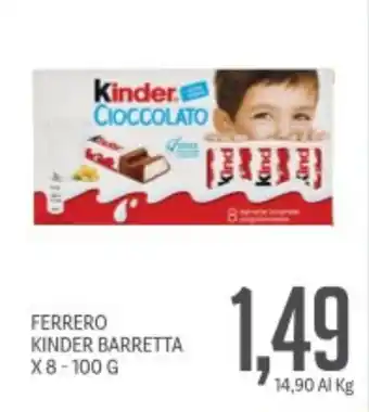 Supermercati Piccolo Ferrero kinder barretta offerta