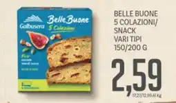 Supermercati Piccolo Belle buone 5 colazioni/ snack vari tipi offerta