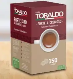 Supermercati Piccolo Caffè toraldo forte & cremoso espresso napoletano 150 cialde offerta