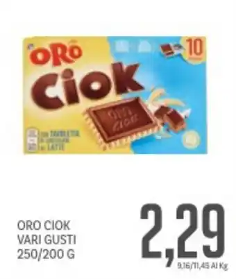 Supermercati Piccolo Oro ciok vari gusti offerta