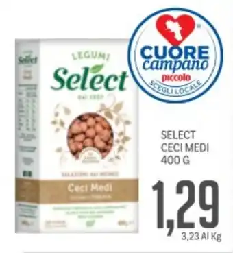 Supermercati Piccolo Select ceci medi offerta