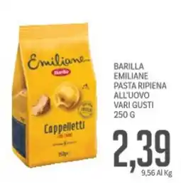 Supermercati Piccolo Barilla emiliane pasta ripiena all'uovo vari gusti offerta