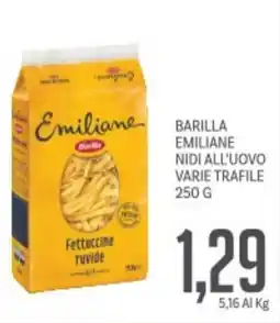 Supermercati Piccolo Barilla emiliane nidi all'uovo varie trafile offerta