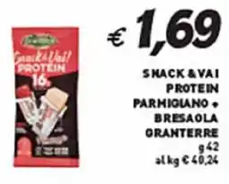 Coal Snack & vai protein parmigiano bresaola GRANTERRE offerta