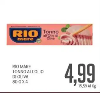 Supermercati Piccolo Rio mare tonno all'olio di oliva offerta