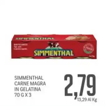 Supermercati Piccolo Simmenthal carne magra in gelatina offerta