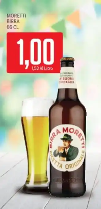 Supermercati Piccolo Moretti birra offerta