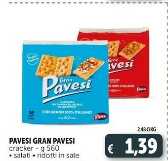 Deco Supermercati Gran crackers a ridotto contenuto di grassi 560 g(ml) offerta