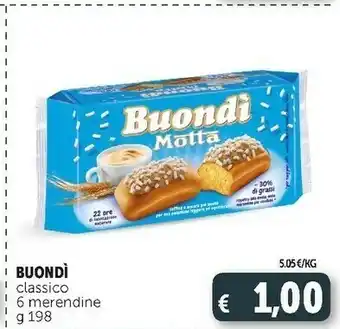 Deco Supermercati Buondì 6 merendine offerta