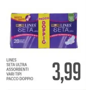 Supermercati Piccolo Lines seta ultra assorbenti offerta