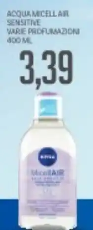 Supermercati Piccolo Nivea acqua micellair sensitive varie profumazioni offerta