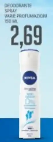 Supermercati Piccolo Nivea deodorante spray varie profumazioni offerta