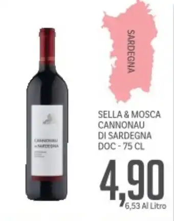 Supermercati Piccolo Sella & mosca cannonau di sardegna doc offerta