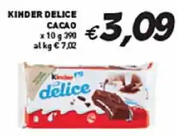 Coal Kinder delice cacao offerta