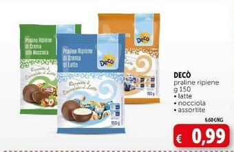 Deco Supermercati Praline ripiene offerta