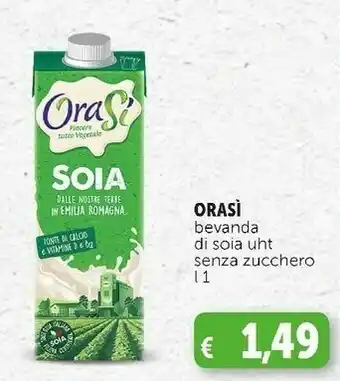 Deco Supermercati Oras bevanda di soia uht senza zucchero offerta