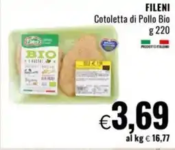 Famila FILENI Cotoletta di Pollo Bio offerta