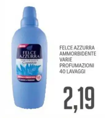 Supermercati Piccolo Felce azzurra ammorbidente varie profumazioni offerta