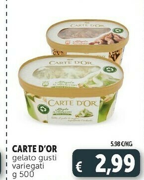 Deco Supermercati Carte d'or gelato offerta
