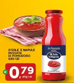 Extra Supermercati O'sole 'e napule passata di pomodoro offerta