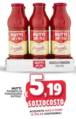 Eté Mutti passata di pomodoro offerta